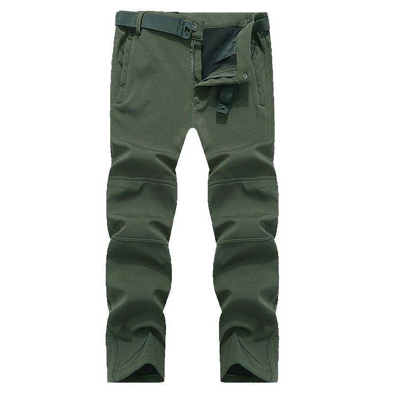 TRVLWEGO Men’s Winter Softshell Pants | Waterproof Hiking & Outdoor Pants
