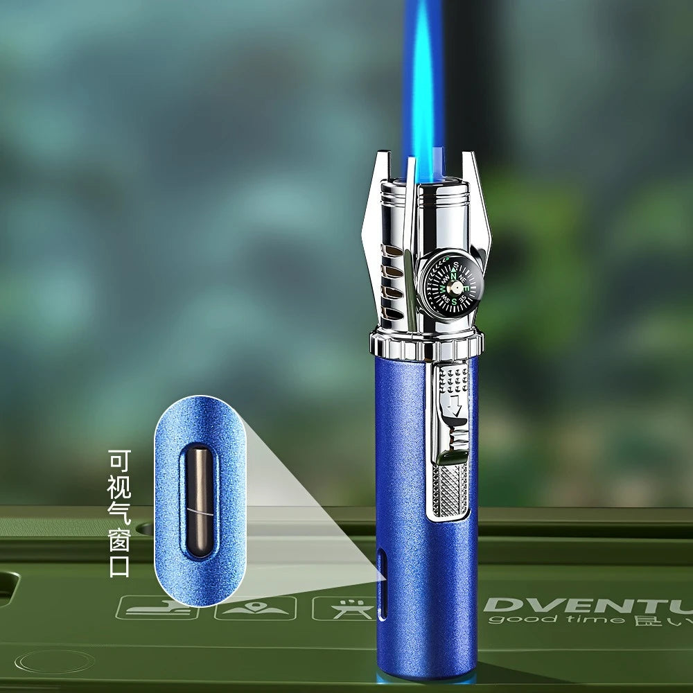 Windproof Emergency Lighter Gun with Compass | Survival Fire Starter