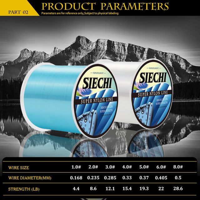 SIECHI Fishing Line | Fluorocarbon Coated Mono |