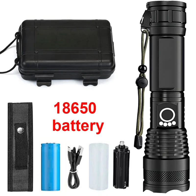 LED Torch Rechargeable | Super Bright Tactical Flashlight