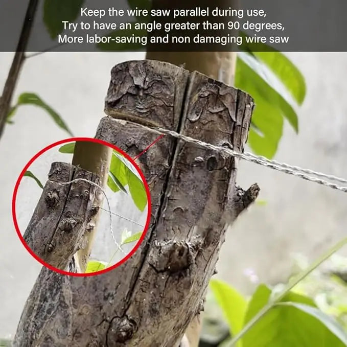 Outdoor Survival Wire Saw | Steel Rope Cutting Tool