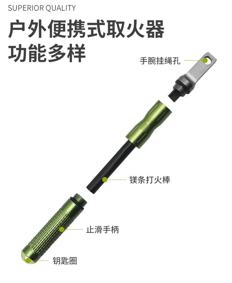 Compact Fire Starter Sticks | Survival Flint & Magnesium Rod