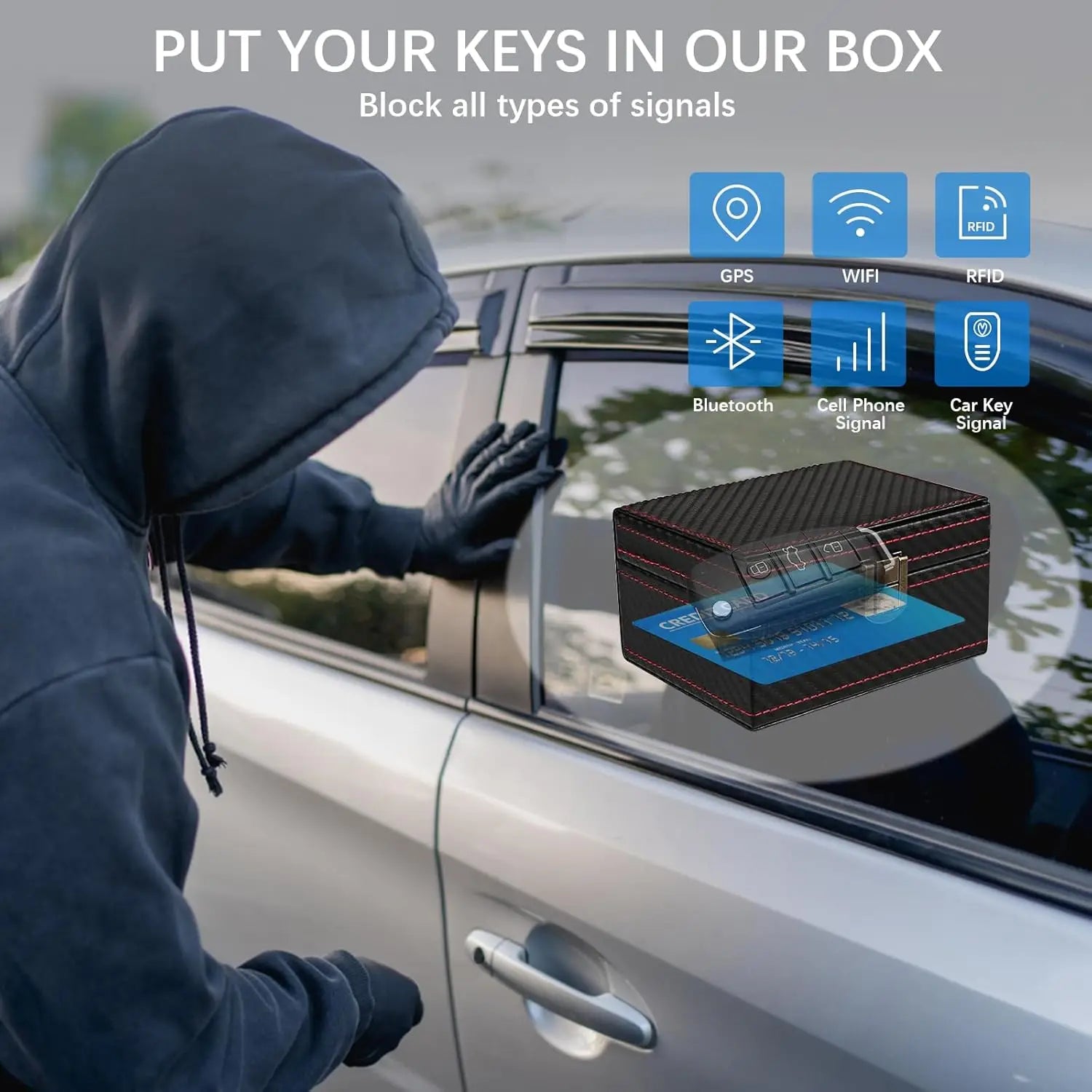 Protection Car Key Box & 2 Faraday Bags | Keyless Go Protection