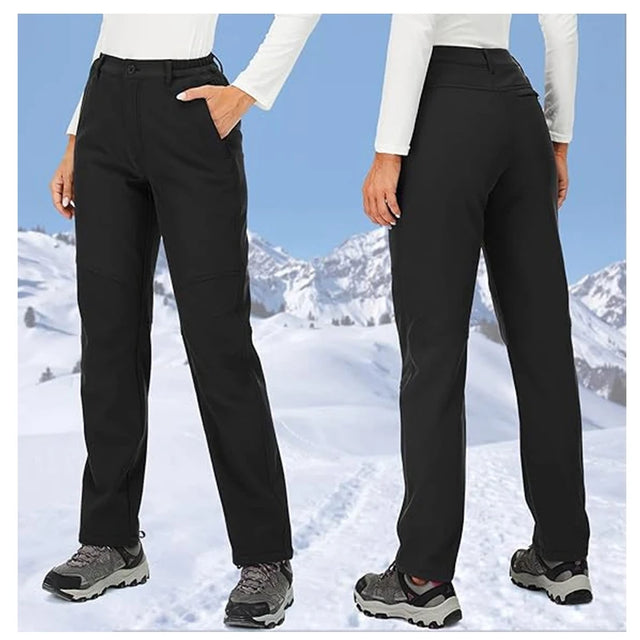 TRVLWEGO Women’s Winter Hiking Pants | Waterproof Softshell Ski & Trekking Trousers
