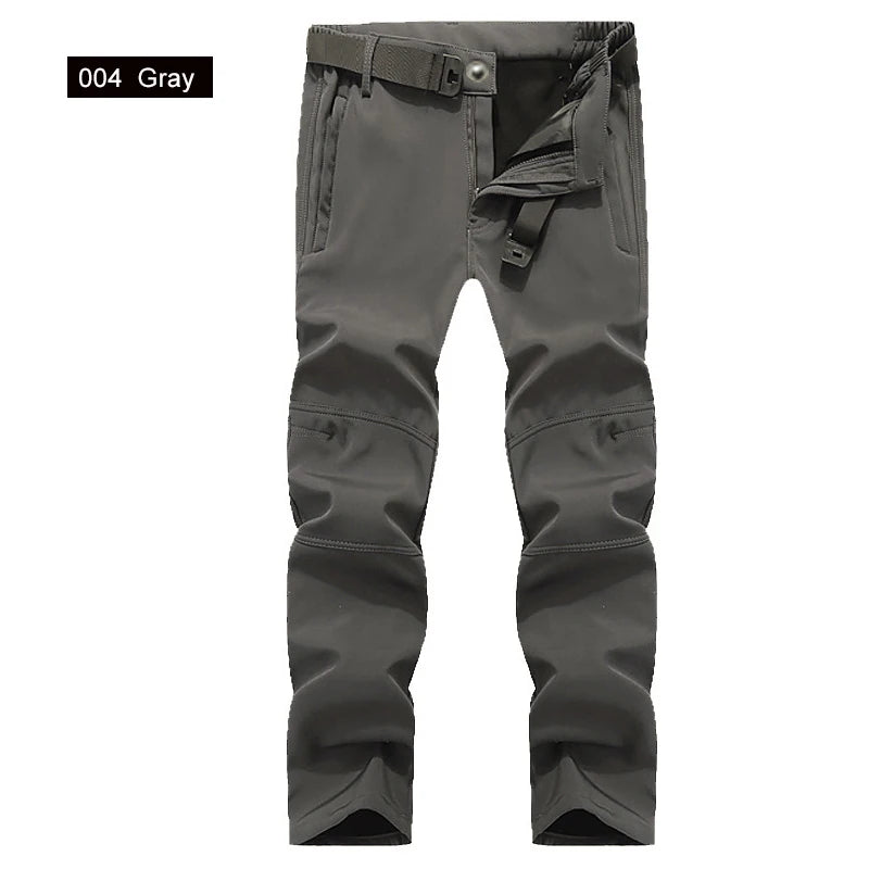TRVLWEGO Men’s Winter Softshell Pants | Waterproof Hiking & Outdoor Pants