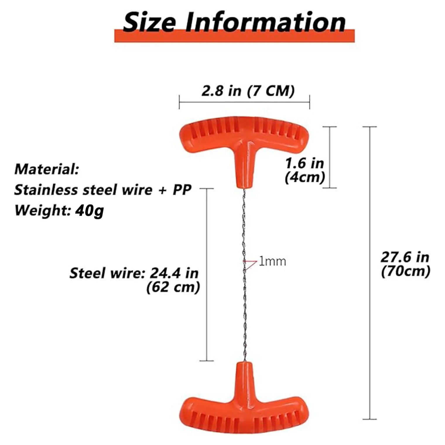Outdoor Survival Wire Saw | Steel Rope Cutting Tool