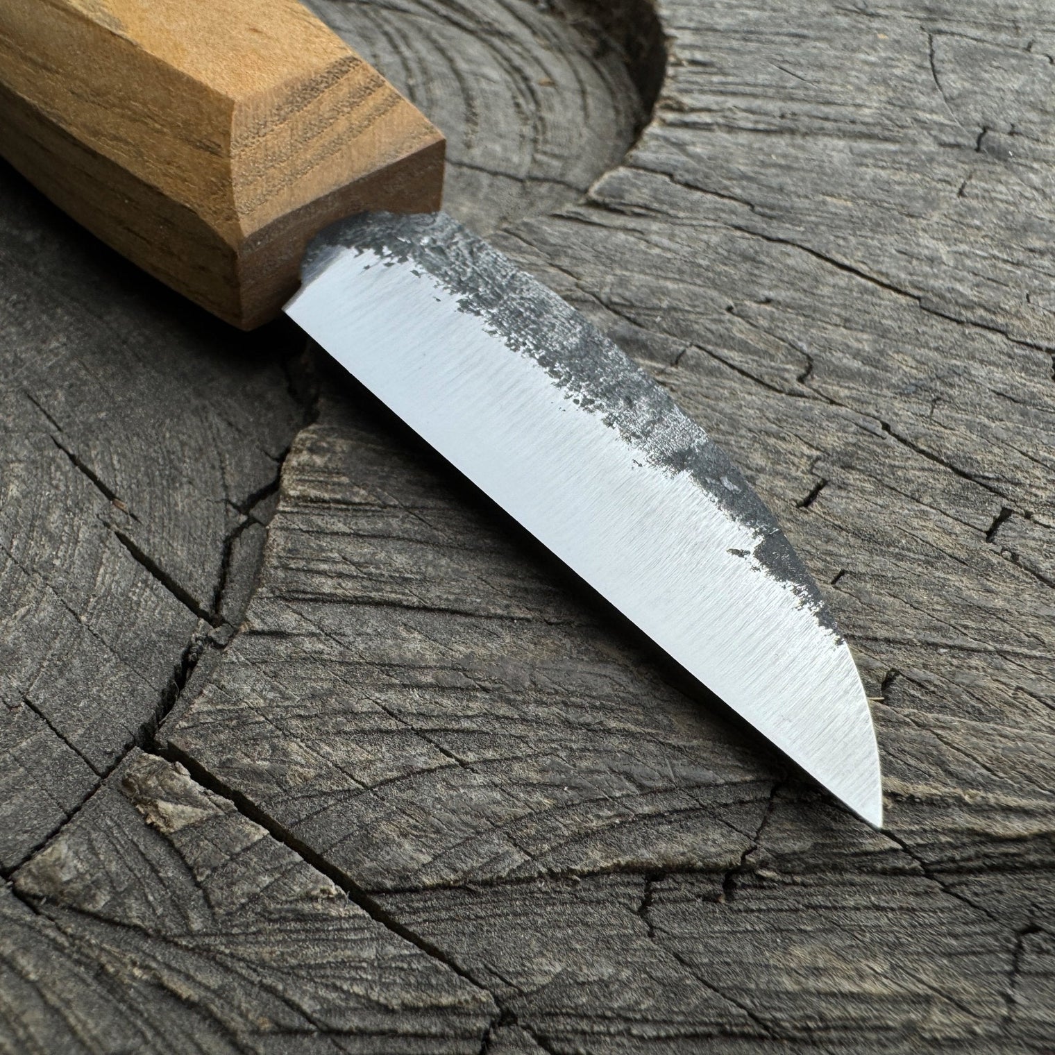 Detail Wood Carving Knife with Leather Sheath, Blade 5 cm (1.97 inches)