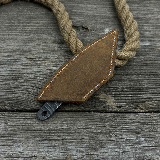 Hand-Forged Kiridashi Knife, 14 cm (5.51 inches) with Leather Sheath