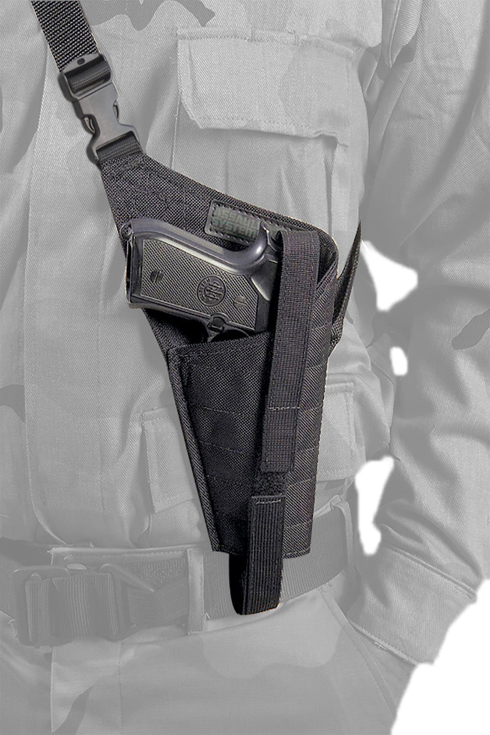 Adjustable Chest Carry Harness — Rugged Nylon Equipment Carrier (Right / Left)