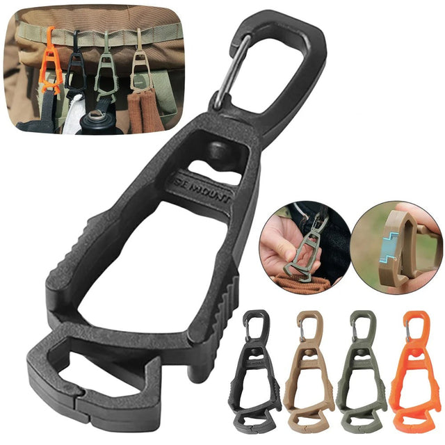 The EDC Outpost Outdoor Protective Glove Clip Hanger – Multi-Purpose Safety Glove Holder with Anti-Drop Belt Clamp for Work & Construction