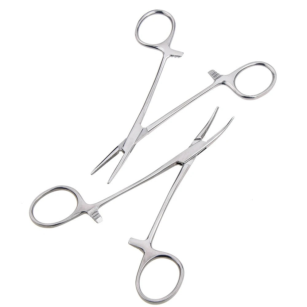 The EDC Outpost Hemostatic Forceps Locking Pliers – 12.5cm, 16cm, 18cm | Curved & Straight Tip Stainless Steel Clamp Tool
