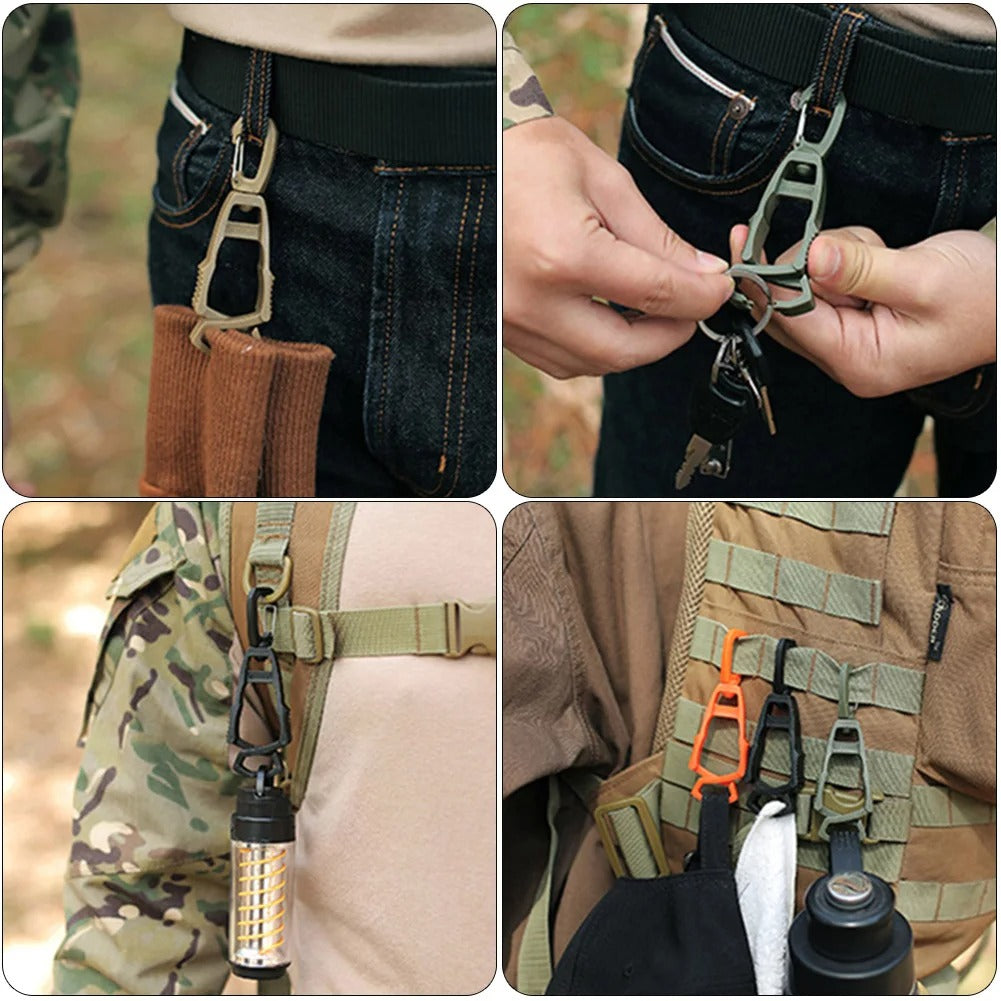 The EDC Outpost Outdoor Protective Glove Clip Hanger – Multi-Purpose Safety Glove Holder with Anti-Drop Belt Clamp for Work & Construction