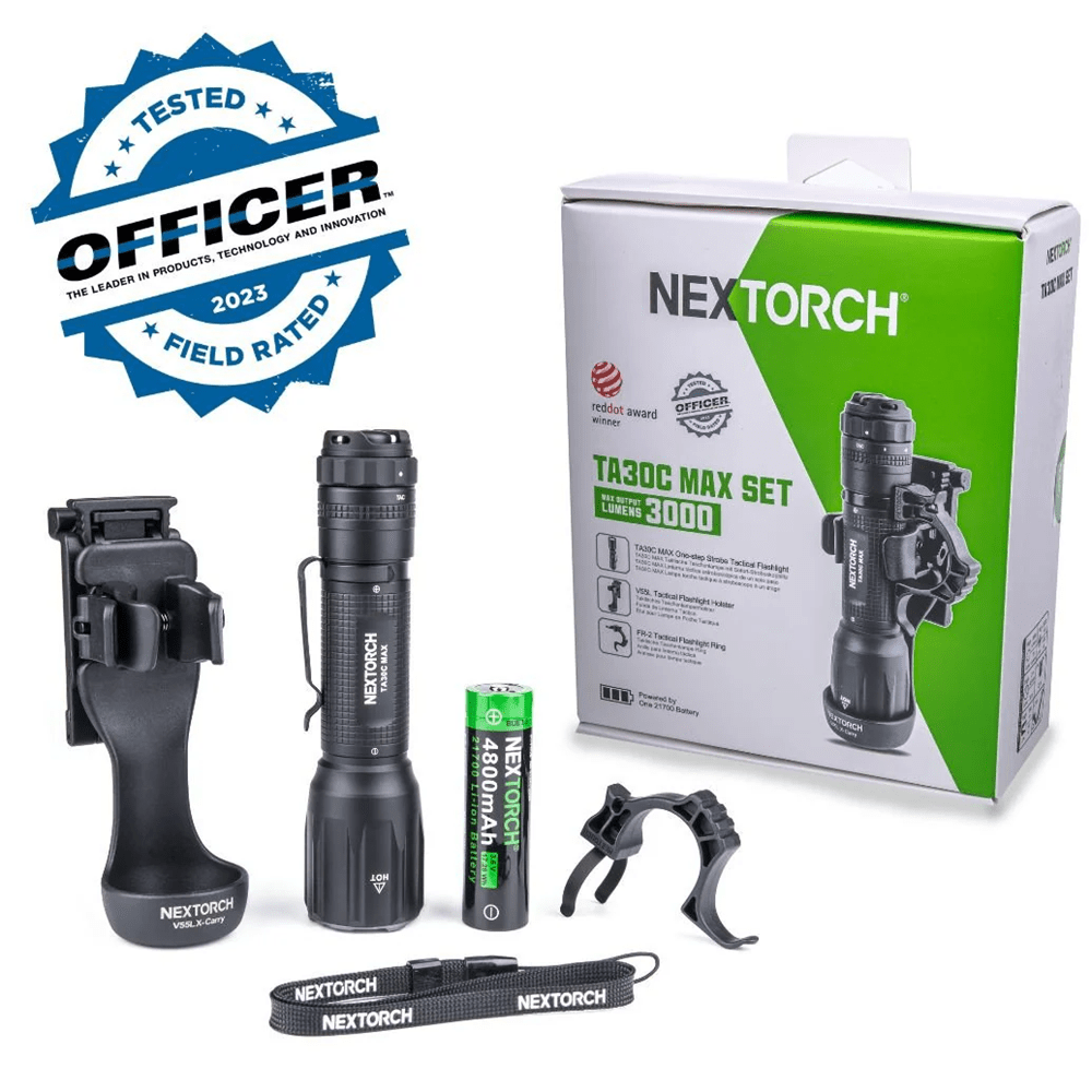 TA30C Max Outdoor Illumination Kit – 3000 Lumen High-Performance Flashlight Set