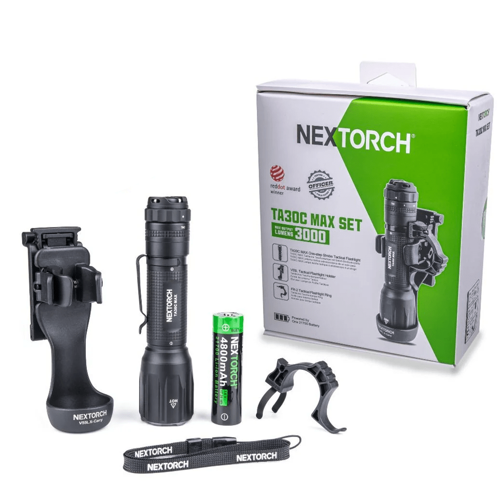 TA30C Max Outdoor Illumination Kit – 3000 Lumen High-Performance Flashlight Set