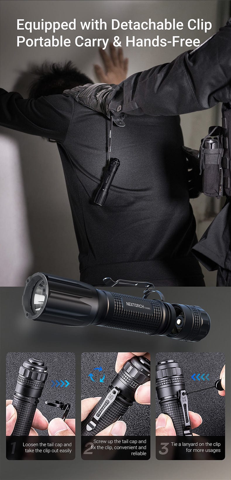 TA30C Max Outdoor Illumination Kit – 3000 Lumen High-Performance Flashlight Set