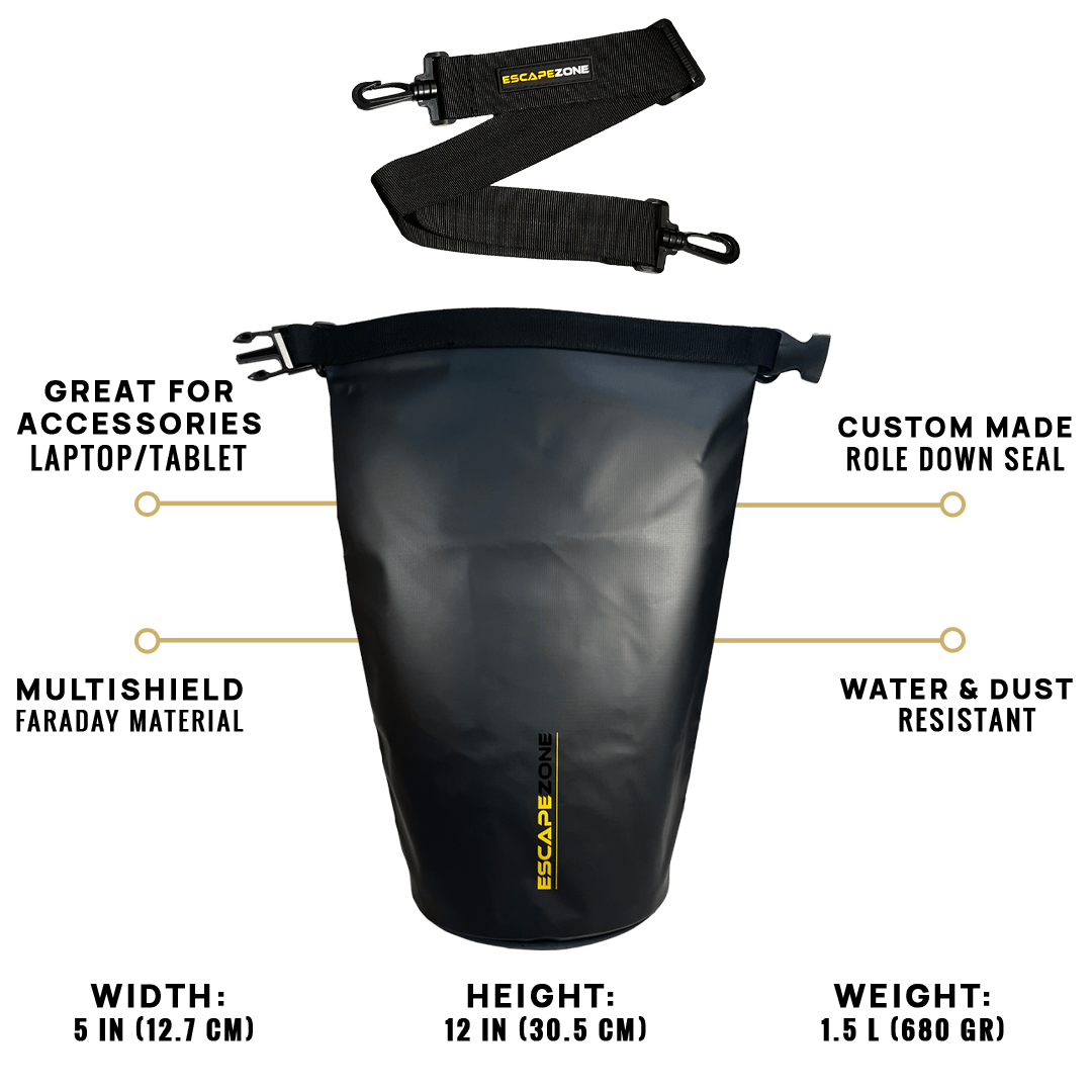 10L Faraday Dry Bag | Waterproof Signal Blocking Bag for Electronics