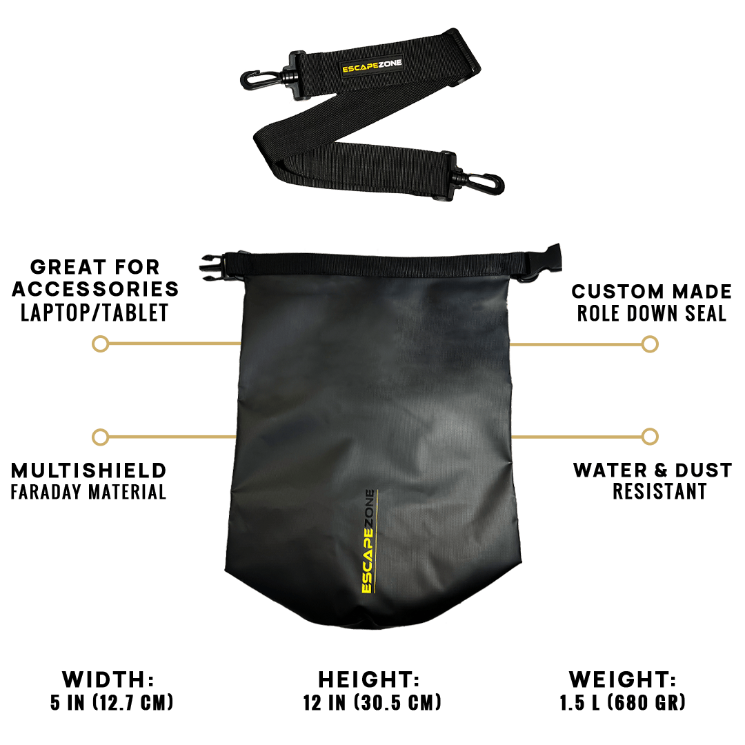 5L Faraday Dry Bag | Waterproof Signal Blocking Bag for Electronics