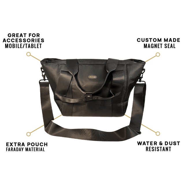 Women's Faraday Handbag - Large | RFID Blocking Purse with Signal Shield Pocket