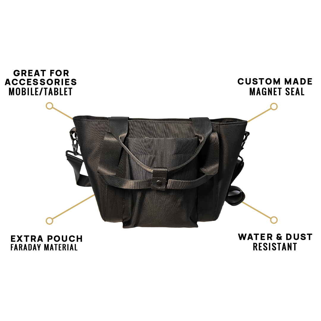 Women's Faraday Handbag - Small | RFID Blocking Purse with Signal Shield Pocket