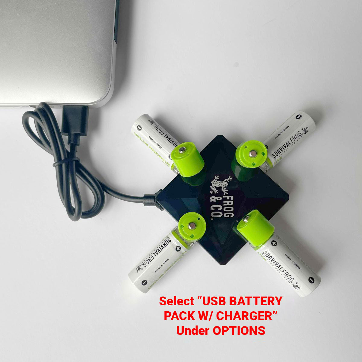USB Rechargeable AA Batteries 4-Pack | No Charger Needed - Direct USB Charging