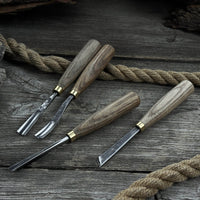 4-Piece Wood Carving Chisel & Gouge Set