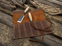 6 Pocket Leather Chisel Roll