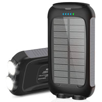 10000mAh Solar Power Bank | Waterproof Emergency Charger with Dual USB