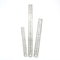 Stainless Steel Metal Ruler | Double-Sided Straightedge Scale (0–15 / 25 / 30 cm)