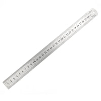 Stainless Steel Metal Ruler | Double-Sided Straightedge Scale (0–15 / 25 / 30 cm)