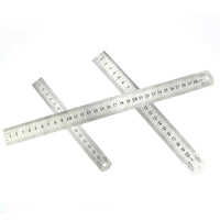 Straightedge Double Side Scale Metal Ruler | Stainless Steel Measuring Tool