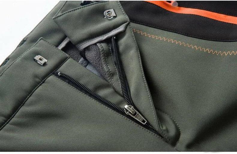 LNGXO Thick Warm Fleece Hiking Pants | Waterproof & Windproof Outdoor Pants