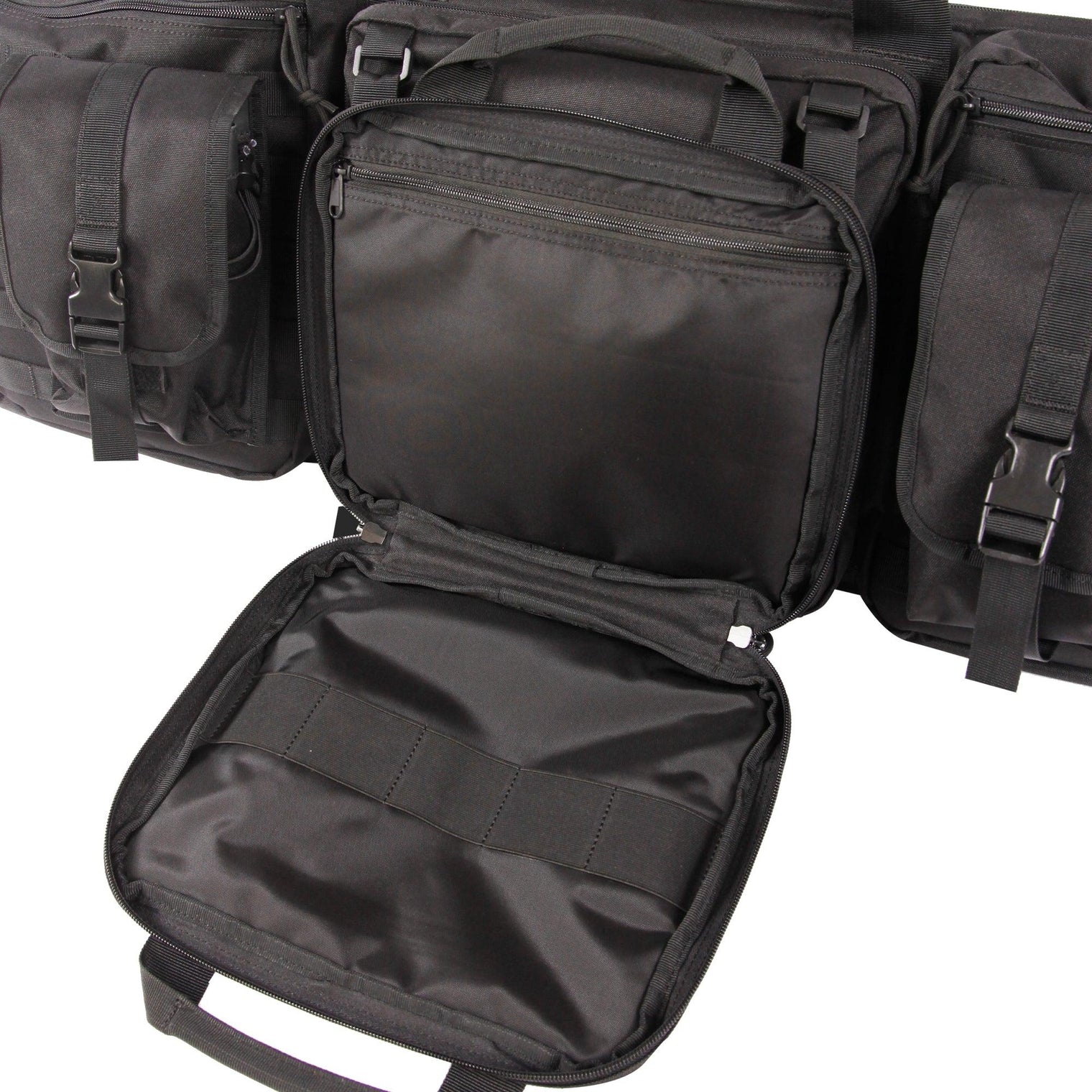 Precision 37" Double-Rifle Case | Tactical Rifle Bag with Detachable Pistol Case