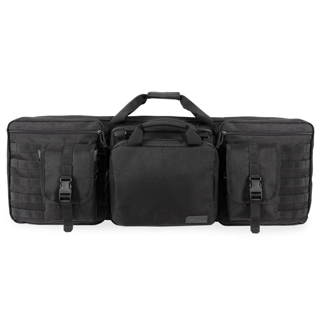 Precision 37" Double-Rifle Case | Tactical Rifle Bag with Detachable Pistol Case