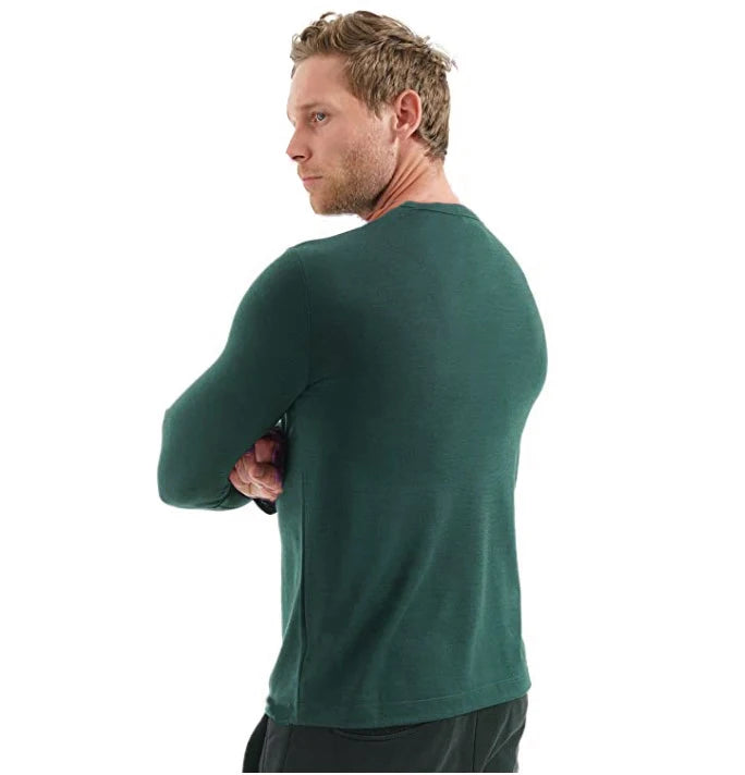 Merino Wool Base Layer Set | Men’s Long Sleeve Thermal Top & Hiking Socks