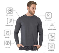 100% Merino Wool Base Layer Men Merino Wool Long Sleeve 240G Midweight Thermal Underwear Wicking Breathable Top + Hiking Socks