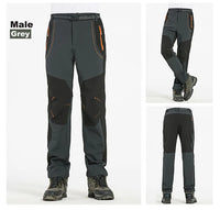 LNGXO Thick Warm Fleece Hiking Pants | Waterproof & Windproof Outdoor Pants