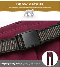 LNGXO Thick Warm Fleece Hiking Pants Men Winter Waterproof Windproof Outdoor Soft Shell Rain Trousers Trekking Camping Ski Pants