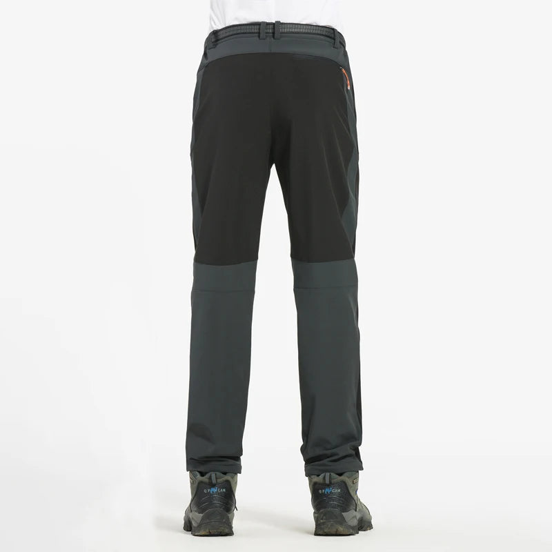 LNGXO Thick Warm Fleece Hiking Pants | Waterproof & Windproof Outdoor Pants