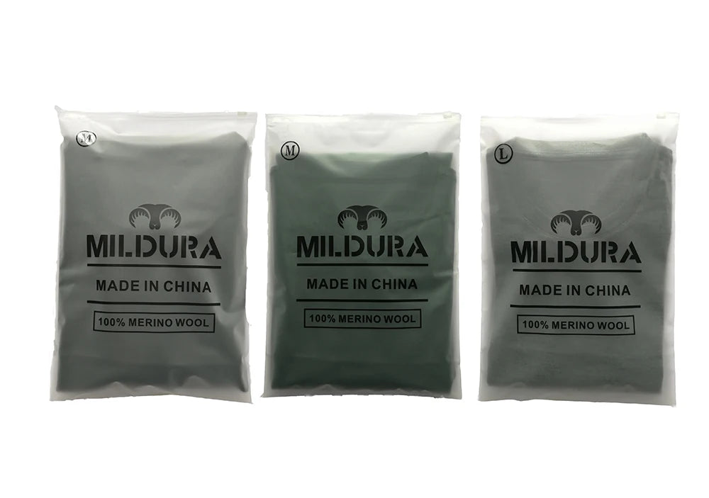 100% Merino Wool Base Layer Men Merino Wool Long Sleeve 240G Midweight Thermal Underwear Wicking Breathable Top + Hiking Socks