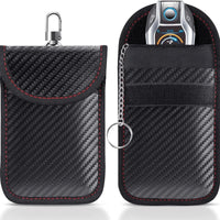 Faraday Car Key Bag Signal Blocking Pouch Keyless Entry RFID Blocker Bag for Car Security Anti-Theft Remote Protecter