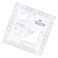 Military MGRS Map Coordinate Scale Protractor | Land Navigation Tool