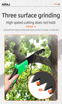 AIRAJ Multifunctional Folding Saw | Woodworking & Outdoor Cutting Tool
