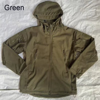Men’s Softshell Fleece Jacket | Winter Windproof Outdoor Coat