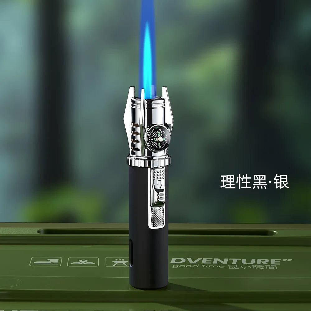 Windproof Emergency Lighter Gun with Compass | Survival Fire Starter