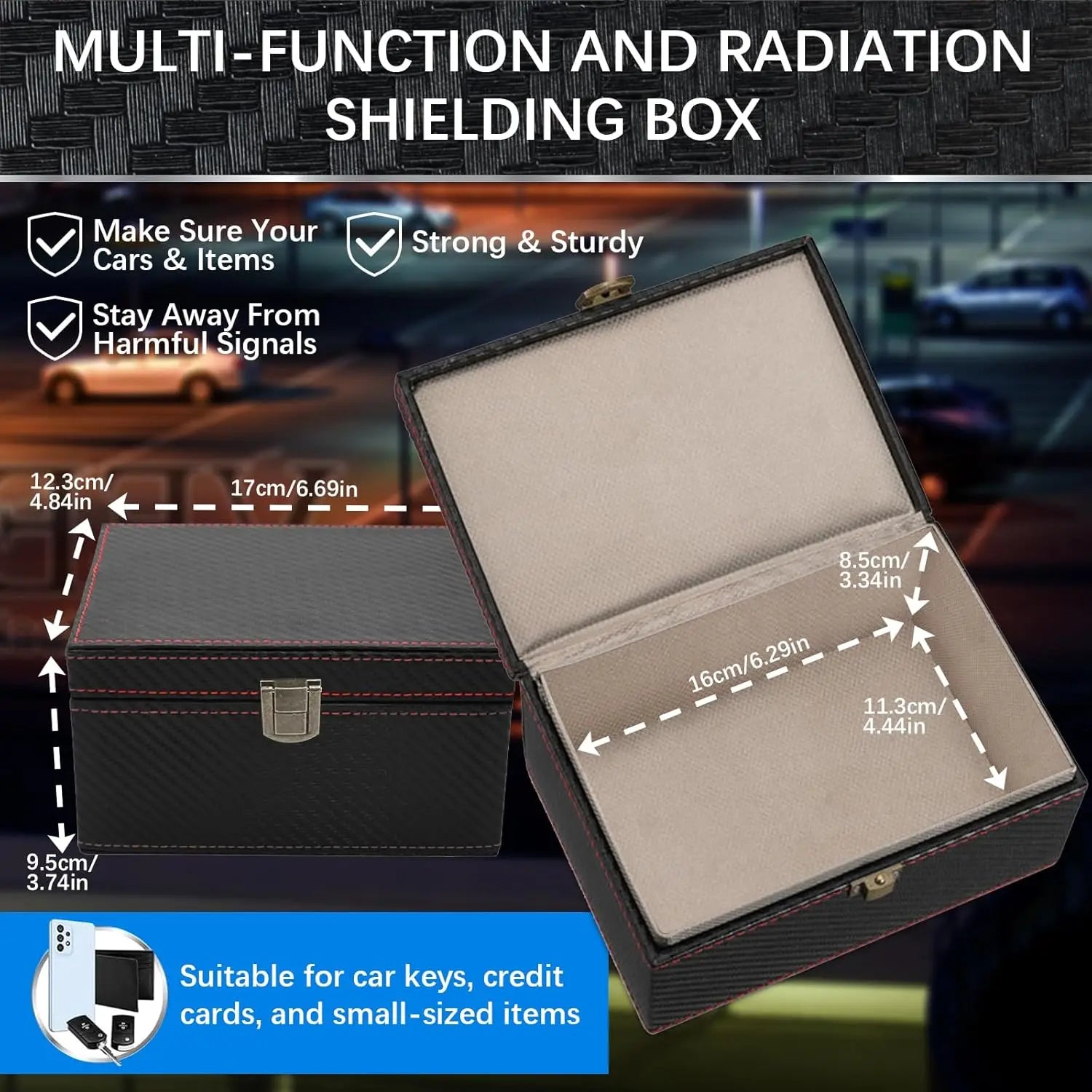 Protection Car Key Box & 2 Faraday Bags | Keyless Go Protection