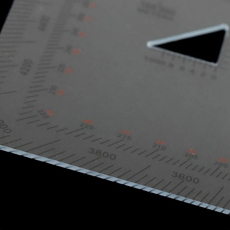 Military MGRS Map Coordinate Scale Protractor | Land Navigation Tool