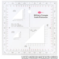 Military Map Navigation Scale Ruler | 1:25K–1:250K Metric