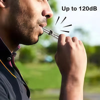 Titanium Emergency Survival Whistle with Lanyard – Ultralight Safety Whistle for Camping, Hiking & Outdoor Adventures