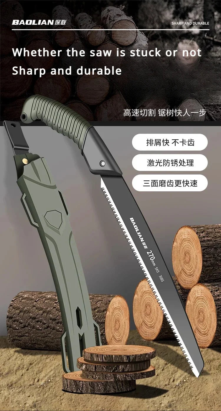 Folding Hand Saw | Outdoor Wood Cutting Tool
