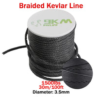 9KM Kevlar Cord |High Strength, Flame-Resistant, Braided Outdoor Line